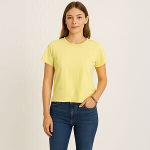 Lauren by Ralph Lauren Sz Medium Yellow T Shirt